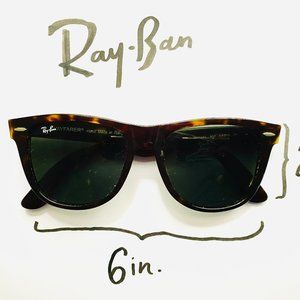 RAY BAN Wayfarer Tortoise Shell Framed Sunglasses